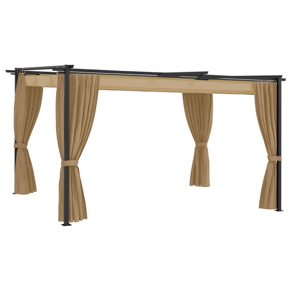 vidaXL Alt&aacute;nok 4x3 m sivohned&yacute;