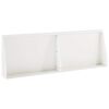vidaXL Oporn&yacute; m&uacute;r 2 ks 60 x 12 x 40 cm Oceľ Biela