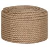 vidaXL Lano zo 100% juty 10 mm 250 m