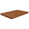 vidaXL K&uacute;peľňov&aacute; doska tmavohned&aacute; 60x40x2,5 cm o&scaron;etren&yacute; mas&iacute;v