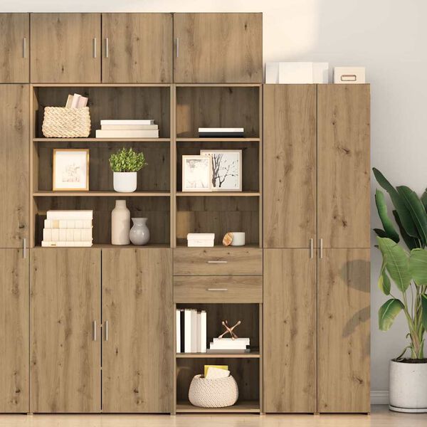 vidaXL Highboard Remeseln&yacute; dub 50 x 42,5 x 185 cm Kompozitn&eacute; drevo