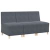 vidaXL Bezr&uacute;čkov&aacute; modul&aacute;rna sofa jednotka 3 pcs Tmavo &scaron;ed&aacute;