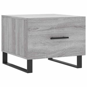 vidaXL Konferenčn&yacute; stol&iacute;k siv&yacute; dub sonoma 50x50x40cm spracovan&eacute; drevo