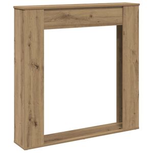 vidaXL Obloženie krbu dub artisan 100x20x100 cm kompozitn&eacute; drevo