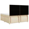 vidaXL Posteľn&yacute; r&aacute;m boxspring s matracom kr&eacute;mov&yacute; 180x200 cm l&aacute;tka