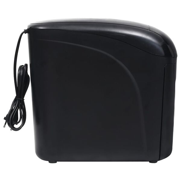 vidaXL Skartovač na papier 10 listov mikro rezanie čierny