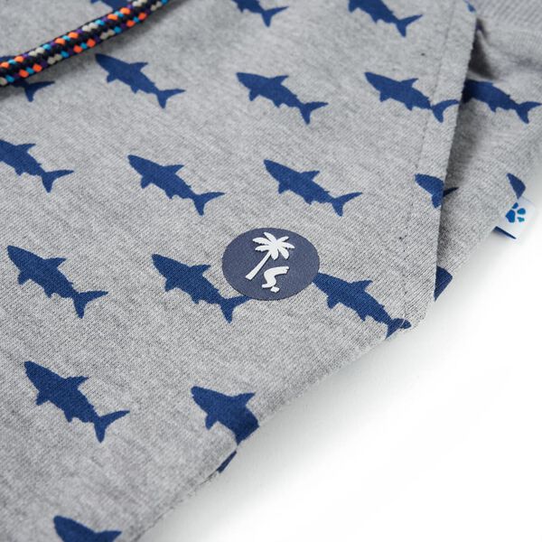 Detsk&eacute; kraťasy so &scaron;n&uacute;rkou svetlosiv&eacute; melanž 140