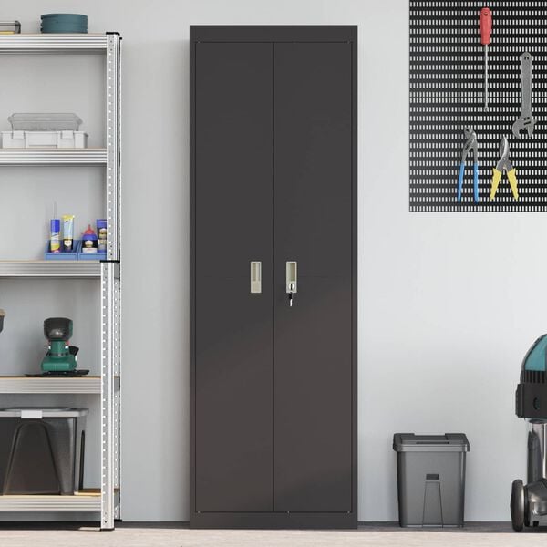 vidaXL &Uacute;ložn&aacute; skrinka s &uacute;ložiskom 2 pcs Čierna 60 x 40 x 180 cm