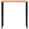 vidaXL Pracovn&yacute; st&ocirc;l 100x60x(73-99,5) cm bukov&yacute; mas&iacute;v obdĺžnikov&yacute;