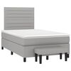 vidaXL Boxspring posteľ s matracom bledosiv&aacute; 120x190 cm l&aacute;tka