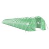 vidaXL F&oacute;liovn&iacute;k s oceľov&yacute;m r&aacute;mom zelen&yacute; 72 m&sup2; 24x3x2 m