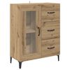 vidaXL Highboard Remeseln&yacute; dub 69,5 x 34 x 180 cm Kompozitn&eacute; drevo