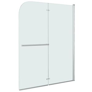 vidaXL Skladac&iacute; sprchov&yacute; k&uacute;t 2 panely 95x140 cm ESG