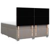 vidaXL Boxspring posteľ s matracom sivohned&yacute; 200x200 cm l&aacute;tka