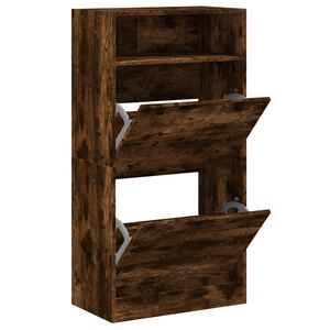 vidaXL Botn&iacute;k dymov&yacute; dub 60x34x116 cm kompozitn&eacute; drevo