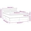 vidaXL Posteľn&yacute; r&aacute;m boxspring s matracom sivohned 140x200 cm l&aacute;tka