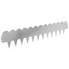 vidaXL Obrubn&iacute;k tr&aacute;vnika 30 pcs 103 x 20 cm Oceľ Strieborn&aacute;