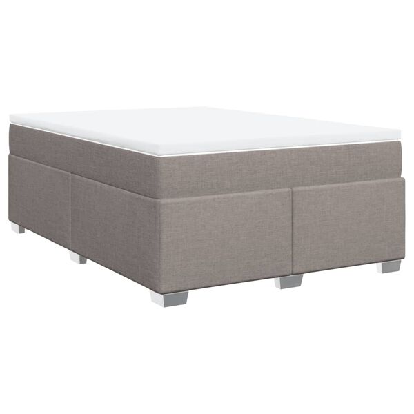 vidaXL Boxspring posteľ s matracom sivohned&yacute; 140x190 cm l&aacute;tka