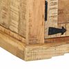 vidaXL Serv&iacute;rovacia skriňa Hned&aacute; 55 x 35 x 70 cm surov&eacute; mangov&eacute; drevo