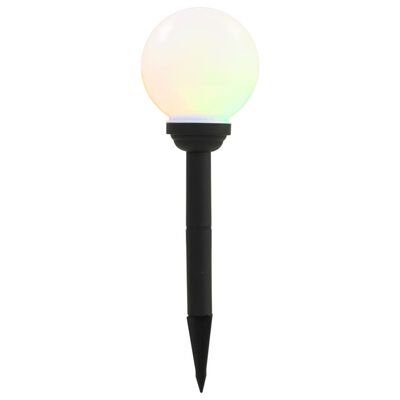 vidaXL Vonkajšie solárne lampy 4 ks 15 cm LED guľové RGB
