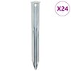 vidaXL Stanov&eacute; kol&iacute;ky 24 ks 17 cm &Oslash;20 mm pozinkovan&aacute; oceľ