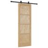 vidaXL Posuvn&eacute; dvere ORKDAL 73,5 x 211 cm Borovicov&yacute; mas&iacute;v Pr&iacute;rodn&aacute;