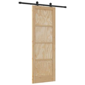 vidaXL Posuvn&eacute; dvere ORKDAL 73,5 x 211 cm Borovicov&yacute; mas&iacute;v Pr&iacute;rodn&aacute;