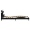 vidaXL R&aacute;m postele, Viana, s LED bez matraca, čierno biely 100x200cm