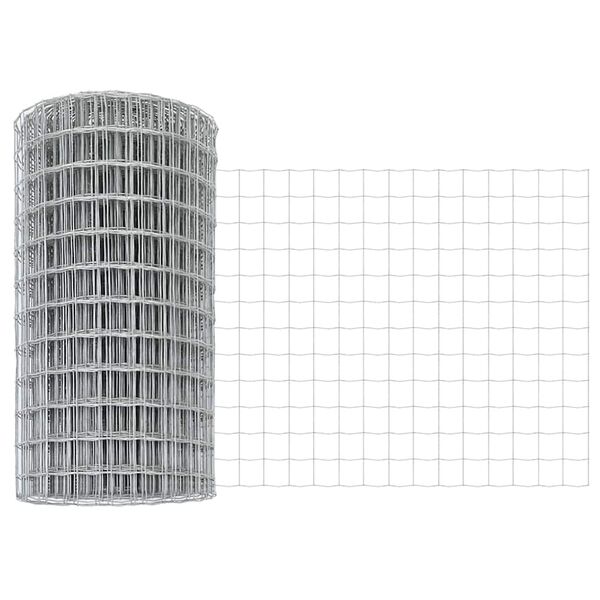 vidaXL Euro plot Strieborná 0.8 x 10 m