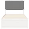 vidaXL R&aacute;m postele s čal&uacute;nen&yacute;m čelom Svetlosiv&aacute; 90 x 190 cm
