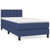 vidaXL Posteľn&yacute; r&aacute;m boxsping s matracom modr&yacute; 80x200 cm l&aacute;tka