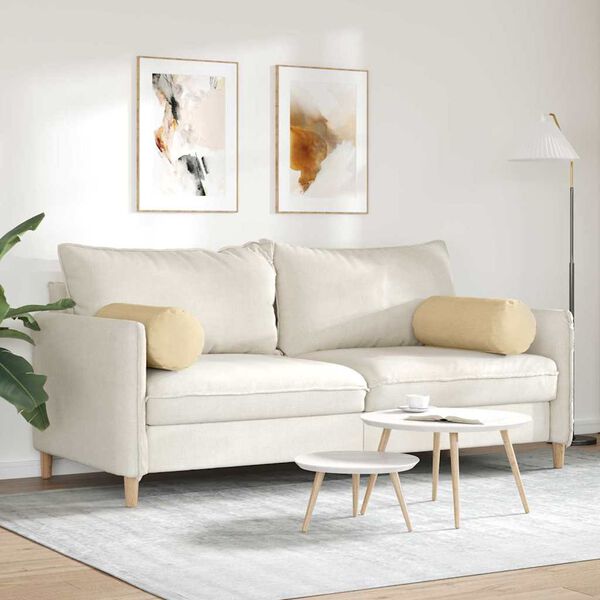 vidaXL Podložkové vankúše 2 pcs Šedá zelená Ø 25 x 70 cm