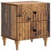 vidaXL Nočn&yacute; stol&iacute;k Star&eacute; drevo 43 x 34,5 x 48 cm Kompozitn&eacute; drevo