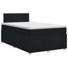 vidaXL Posteľ boxspring s matracom Čierna 120 x 190 cm L&aacute;tka