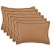 vidaXL Poťah na podložku 6 pcs HOUTEN B&eacute;žov&aacute; 40 x 60 cm Boucl&eacute;