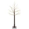 vidaXL Zasnežen&yacute; LED vianočn&yacute; stromček Hned&aacute; 22 x 22 x 120 cm Plast