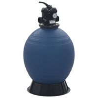 vidaXL Bazénová piesková filtrácia so 6-cestným ventilom modrá 560 mm