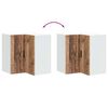 vidaXL Kuchynská nástenná rohová skrinka Porto kompozitné drevo