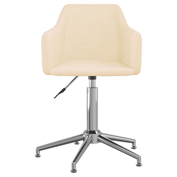 vidaXL Otočn&aacute; jed&aacute;lensk&aacute; stolička kr&eacute;mov&aacute; l&aacute;tkov&aacute;