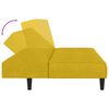 vidaXL 2-miestna rozkladacia pohovka, žltá, zamat