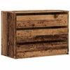 vidaXL Rohov&aacute; komoda so z&aacute;suvkami star&eacute; drevo 80x41x58cm kompoz. drevo