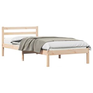 vidaXL R&aacute;m postele s čelnou doskou Hned&aacute; 215,5 x 85,5 x 69,5 cm
