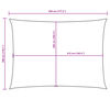 vidaXL Tieniaca plachta, oxford, obdĺžniková 3x4,5 m, krémová