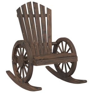 vidaXL Z&aacute;hradn&aacute; hojdacia stolička Adirondack jedľov&yacute; mas&iacute;v
