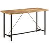 vidaXL Barov&yacute; st&ocirc;l 180x70x107 cm mas&iacute;vne mangov&eacute; drevo a železo