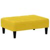 vidaXL 2-miestna rozkladacia pohovka a podnožka žlt&aacute; zamat
