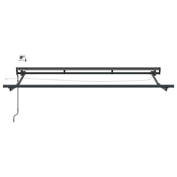 vidaXL Elektrick&aacute; Mark&iacute;za s LED Antracit 3 x 2 m Hlin&iacute;k