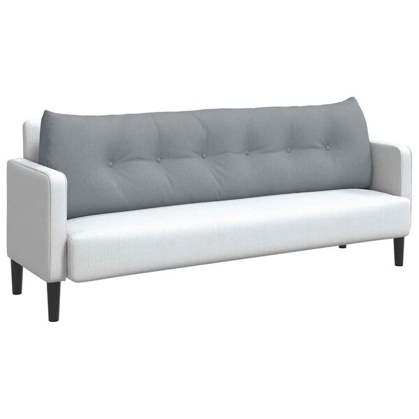 vidaXL Podu&scaron;ka na chrb&aacute;t Svetlosiv&aacute; 180 x 24 x 50 cm l&aacute;tka