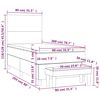 vidaXL Posteľn&yacute; r&aacute;m boxspring s matracom čierny 80x200 cm l&aacute;tka