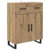 vidaXL Highboard Remeseln&yacute; dub 69,5 x 34 x 180 cm Kompozitn&eacute; drevo